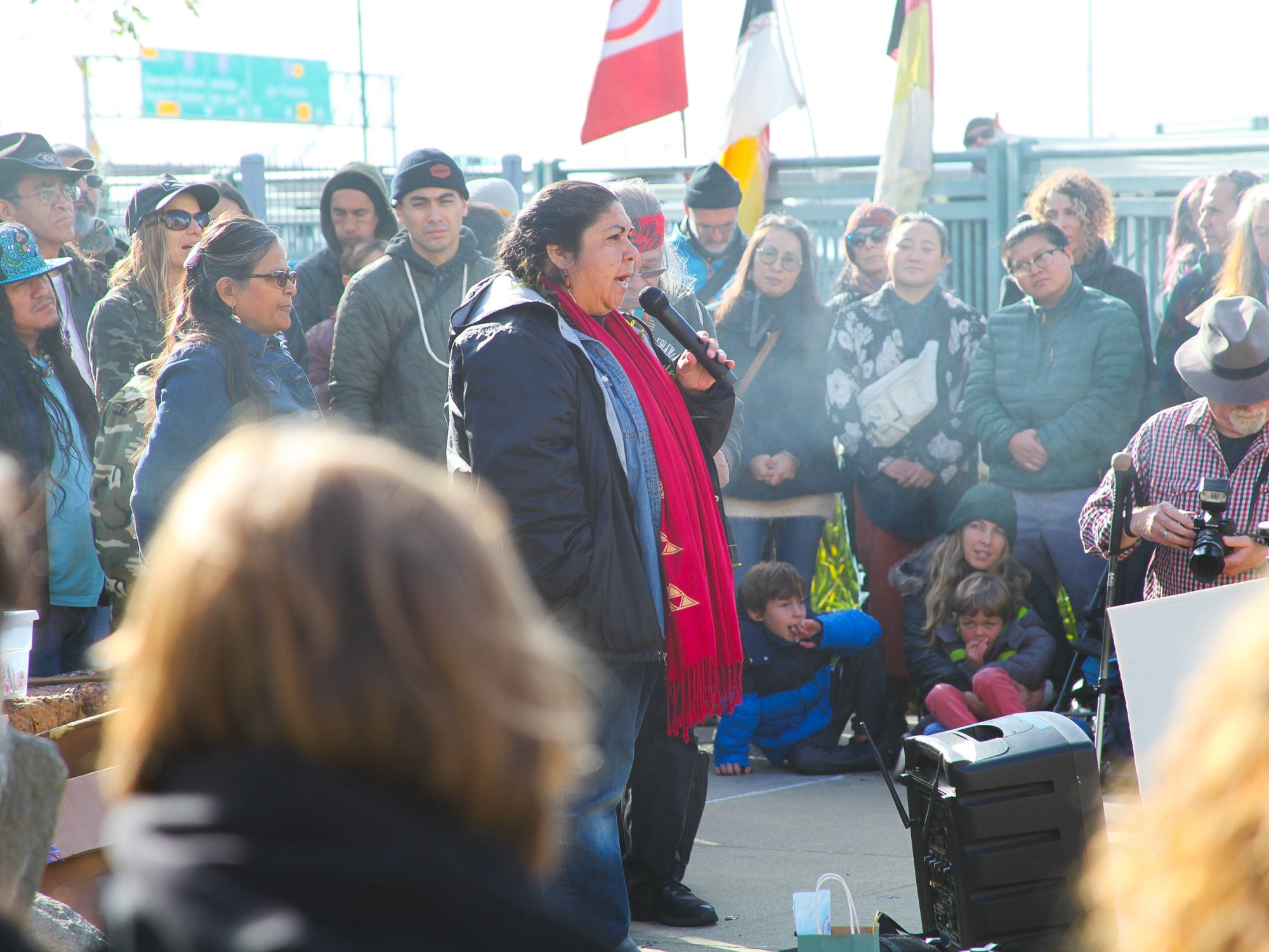 Corrina Gould at Emeryville shellmound